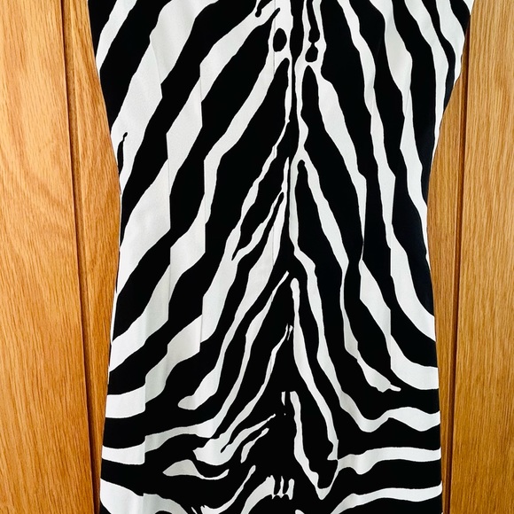 Dolce & Gabanna Zebra Printed Stretch Cady Mini Dress - Picture 3 of 3